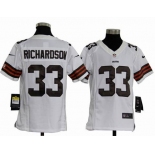 nike youth nfl jerseys cleveland browns #33 richardson white[nike]