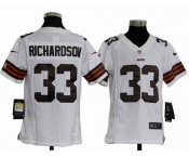 nike youth nfl jerseys cleveland browns #33 richardson white[nike]