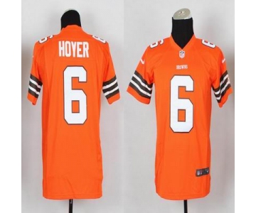 nike youth nfl jerseys cleveland browns #6 hoyer orange[nike]