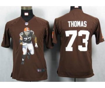 nike youth nfl jerseys cleveland browns #73 joe thomas brown[portrait fashion]