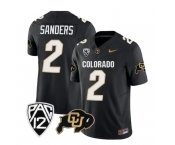 Men Colorado Buffaloes #2 Shedeur Sanders Black 2023 FUSE Limited Football Stitched Jersey