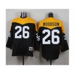 Mitchell And Ness 1967 Pittsburgh Steelers #26 Rod Woodson Black Yelllow Throwback Mens Stitched NFL Jersey