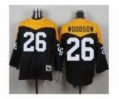 Mitchell And Ness 1967 Pittsburgh Steelers #26 Rod Woodson Black Yelllow Throwback Mens Stitched NFL Jersey