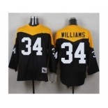 Mitchell And Ness 1967 Pittsburgh Steelers #34 DeAngelo Williams Black Yelllow Throwback Mens Stitched NFL Jerse