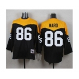 Mitchell And Ness 1967 Pittsburgh Steelers #86 Hines Ward Black Yelllow Throwback Mens Stitched NFL Jersey