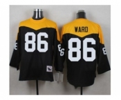 Mitchell And Ness 1967 Pittsburgh Steelers #86 Hines Ward Black Yelllow Throwback Mens Stitched NFL Jersey