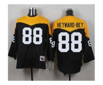 Mitchell And Ness 1967 Pittsburgh Steelers #88 Darrius Heyward-Bey Black Yelllow Throwback Mens Stitched NFL Jersey