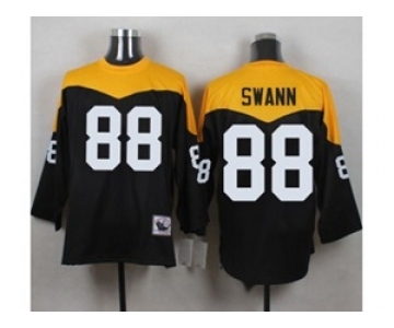 Mitchell And Ness 1967 Pittsburgh Steelers #88 Lynn Swann Black Yelllow Throwback Mens Stitched NFL Jersey