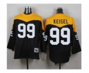 Mitchell And Ness 1967 Pittsburgh Steelers #99 Brett Keisel Black Yelllow Throwback Mens Stitched NFL Jersey