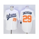 NCAA Auburn Tigers #29 Bo Jackson White Throwback Stitched Jersey