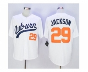 NCAA Auburn Tigers #29 Bo Jackson White Throwback Stitched Jersey