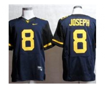 NCAA Virginia Mountaineers #8 Karl Joseph blue Jerseys(Elite)