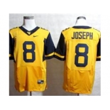 NCAA Virginia Mountaineers #8 Karl Joseph gold Jerseys(Elite)