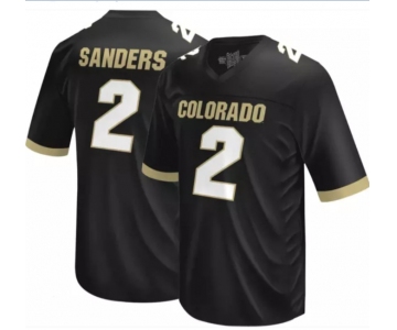 Retro Brand Men Colorado Buffaloes #2 Sanders  black jerseys