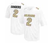 Retro Brand Men Colorado Buffaloes #2 Shedeur Sanders White jerseys