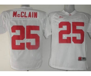 ncaa Alabama Crimson Tide #25 McClain White