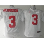 ncaa Alabama Crimson Tide #3 Richardson White