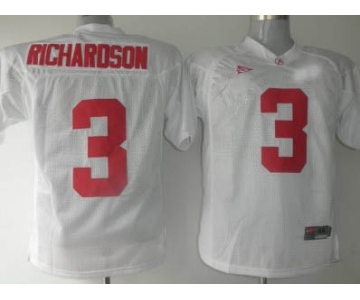 ncaa Alabama Crimson Tide #3 Richardson White