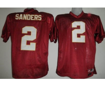 ncaa Florida State Seminoles #2 Sanders Red