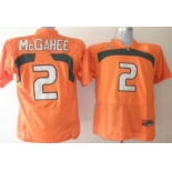 ncaa Miami Hurricanes #2 McGahee Orange[McGahee]