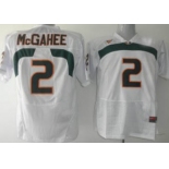 ncaa Miami Hurricanes #2 McGahee White