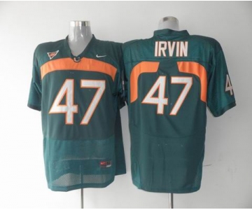 ncaa Michael Irvin #47 green