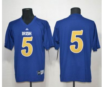 ncaa Notre Dame Fighting Irish #5 Navy blue