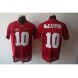 ncaa (alabama crimson) #10 mccarron red