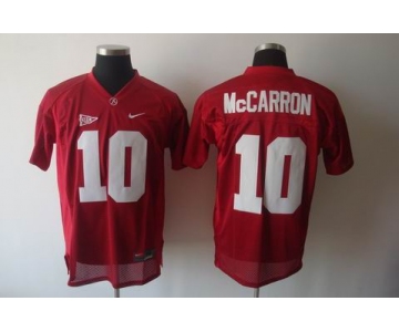 ncaa (alabama crimson) #10 mccarron red