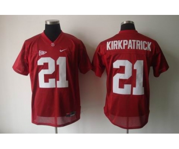 ncaa (alabama crimson) #21 kirkpatrick red