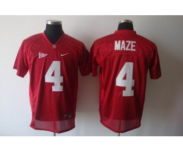 ncaa (alabama crimson) #4 maze red