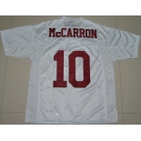 ncaa alabama crimson tide #10 a.j mccarron white