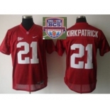 ncaa alabama crimson tide #21 kirkpatrick red[2013 bcs]