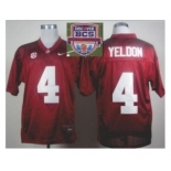 ncaa alabama crimson tide #4 yeldon red[2013 bcs]