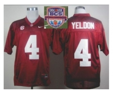 ncaa alabama crimson tide #4 yeldon red[2013 bcs]