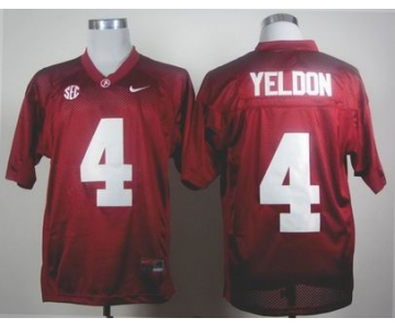 ncaa alabama crimson tide #4 yeldon red