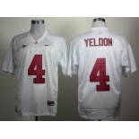 ncaa alabama crimson tide #4 yeldon white