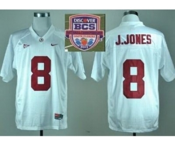 ncaa alabama crimson tide #8 j.jones white[2013 bcs]