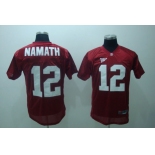 ncaa (alabama crimson)#12 namath red