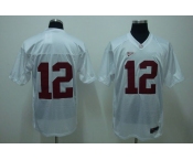 ncaa (alabama crimson)#12 white