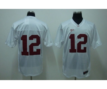 ncaa (alabama crimson)#12 white