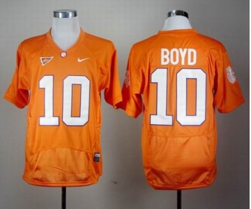 ncaa clemson tigers #10 tajh boyd orange