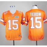 ncaa (florida gators)#15 tebow orange