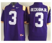 ncaa jerseys 2015 LSU tigers #3 beckham jr purple