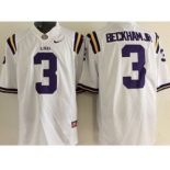 ncaa jerseys 2015 LSU tigers #3 beckham jr white