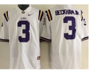 ncaa jerseys 2015 LSU tigers #3 beckham jr white