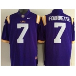 ncaa jerseys 2015 LSU tigers #7 fournette purple