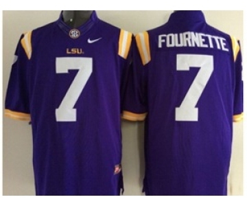 ncaa jerseys 2015 LSU tigers #7 fournette purple