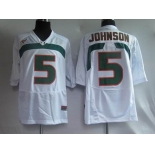 ncaa jerseys #5 johnson white