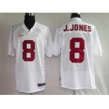 ncaa jerseys #8 j.jones white